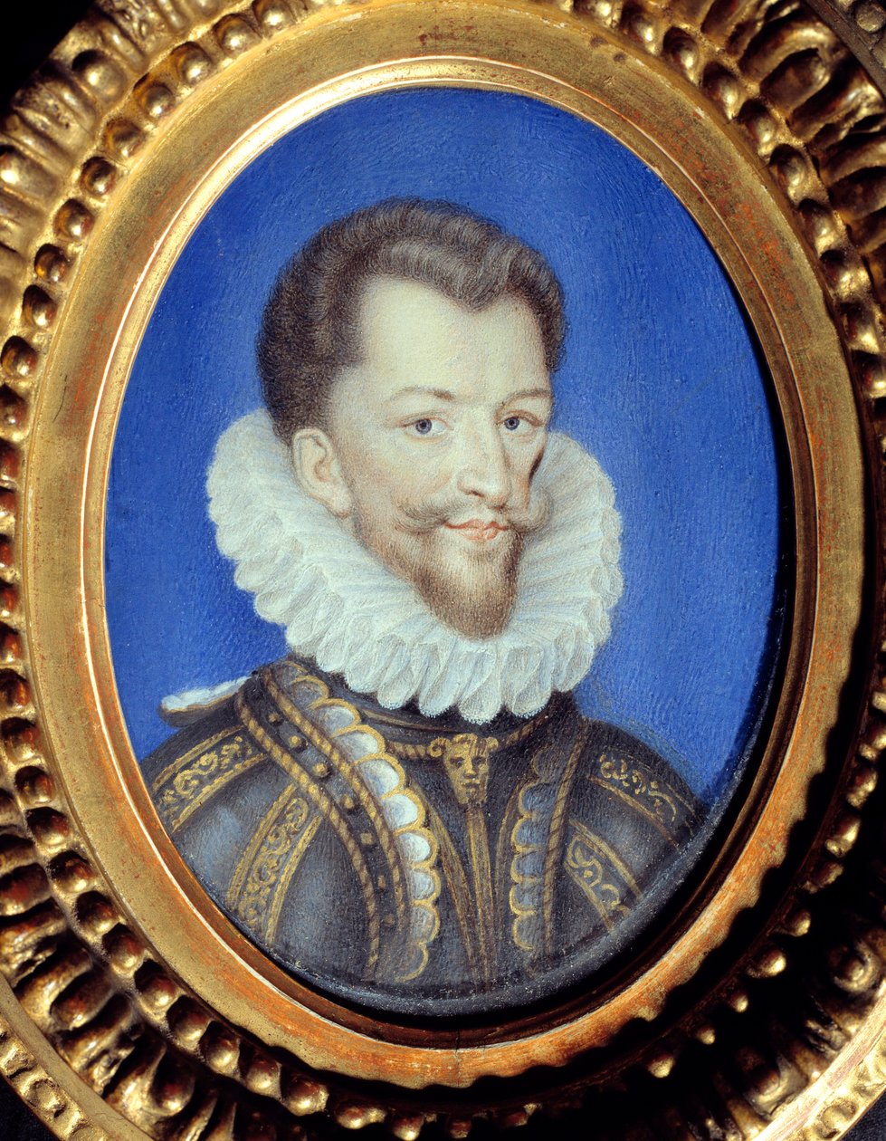 I. Lotaringiai Henrik portréja, Guise dit le Balafre hercege (1550-1588) Névtelen gouache, velin. 16. századi Chantilly, Musee Conde alkotó: French School