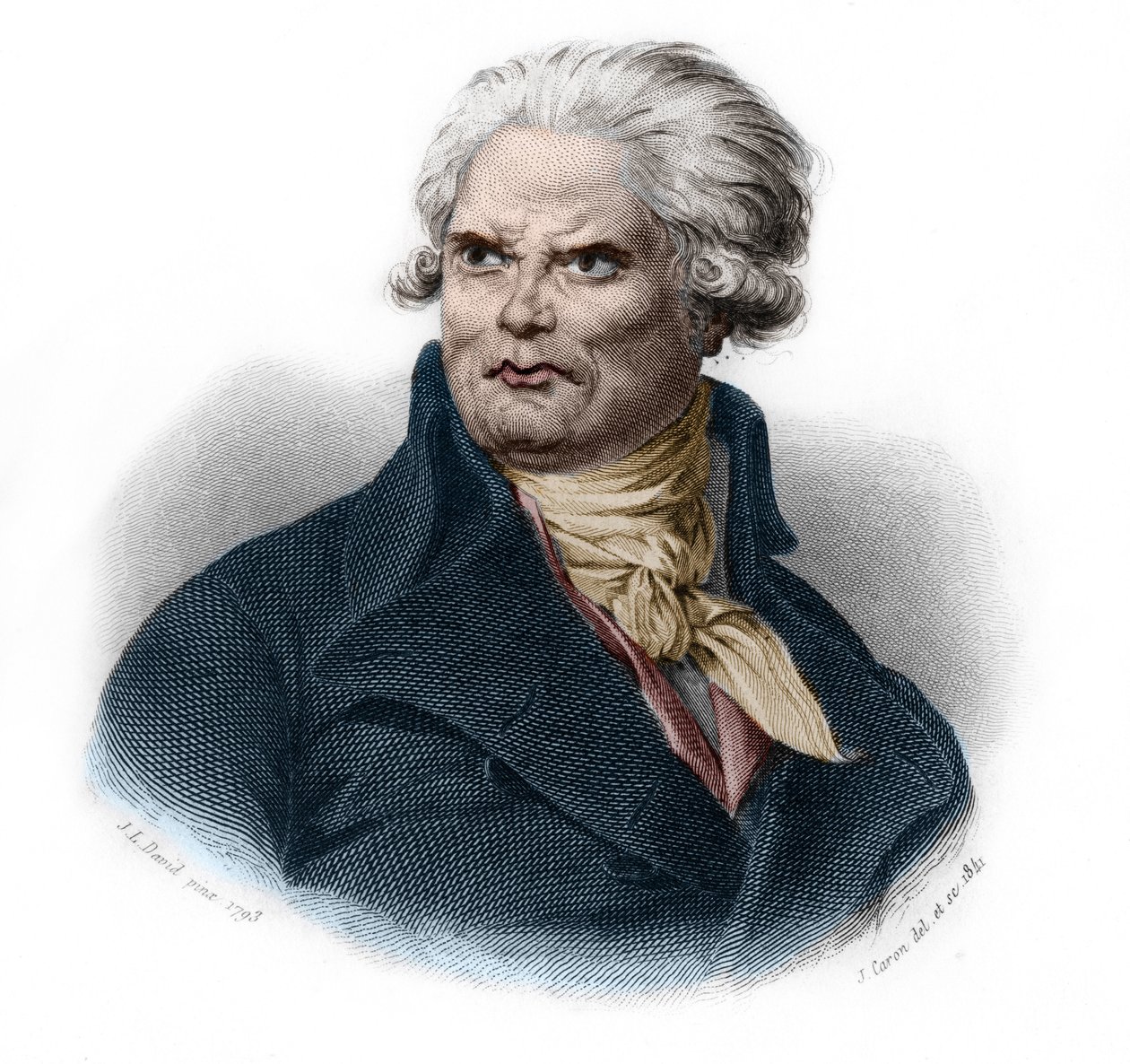 Honore Gabriel (Honore-Gabriel) Riqueti, Mirabeau gróf (1749-1791), francia politikus és forradalmár portréja. Louis de Cormenin Timon „” LIBRE DES SporERS” című művében. 1842. Magángyűjtemény. alkotó: French School
