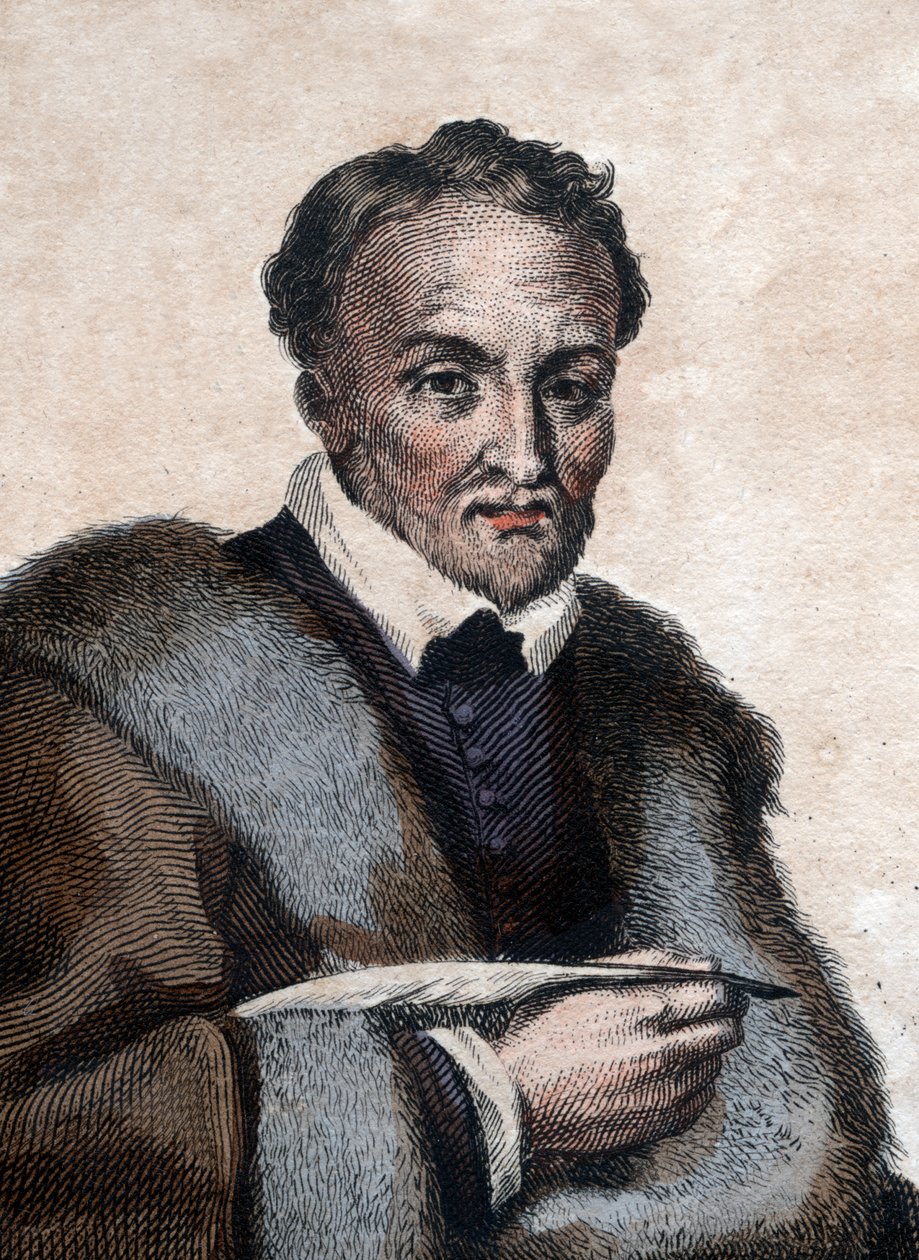 Jacques Amyot (1513-1593) francia püspök, író és műfordító portréja. alkotó: French School