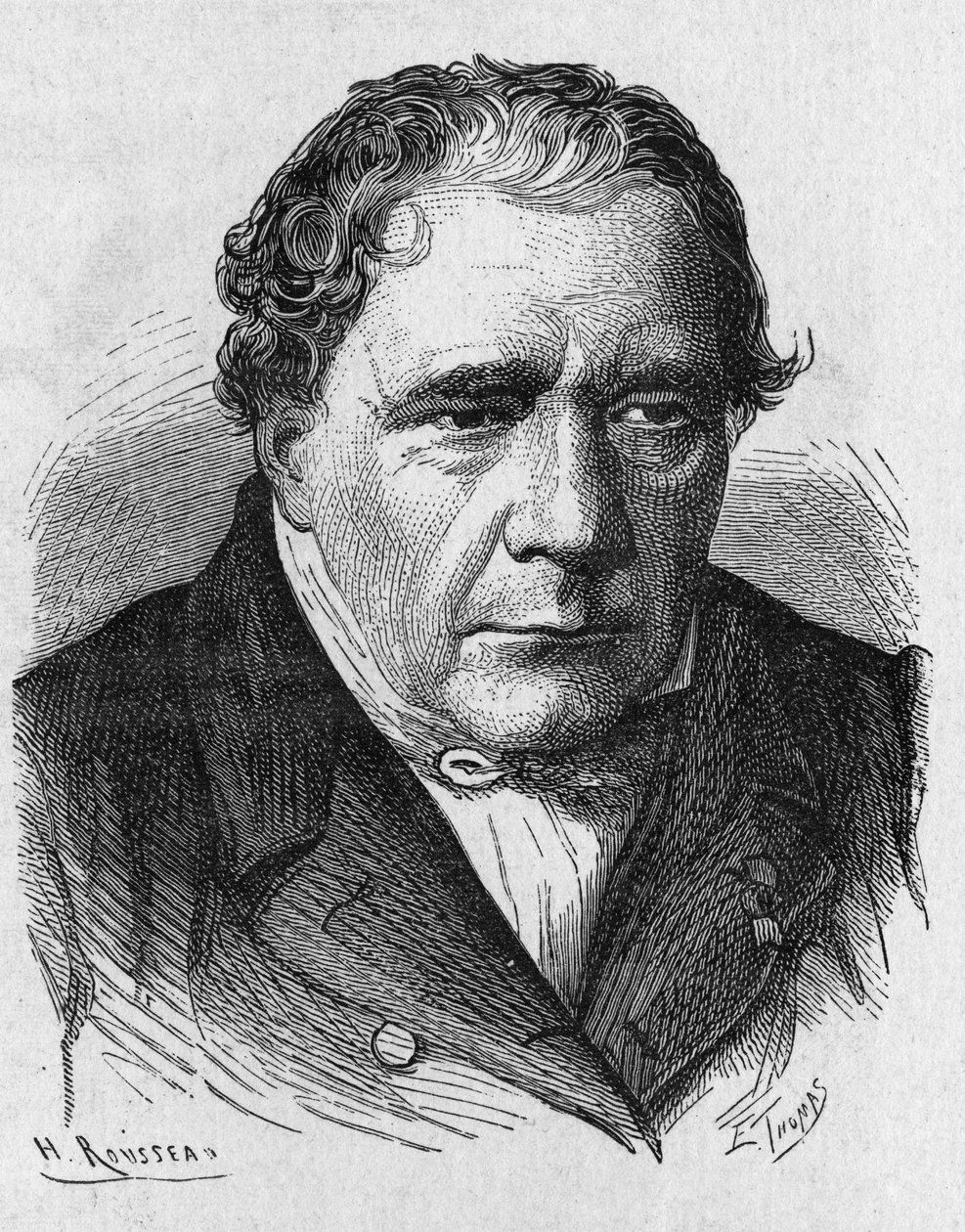 Jacques Babinet (1794 - 1872), francia fizikus és csillagász portréja az „Album de la Science; jeles tudósok; Nagy felfedezések””” 1896. alkotó: French School