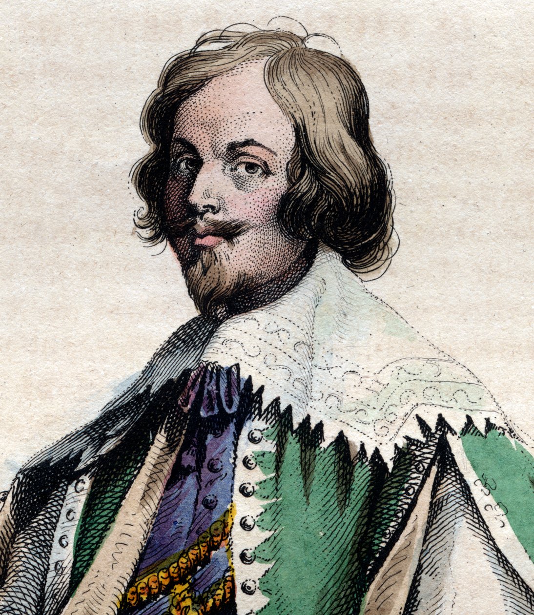 Jacques Callot (1592-1635) francia nyomdász és rajzoló portréja. alkotó: French School
