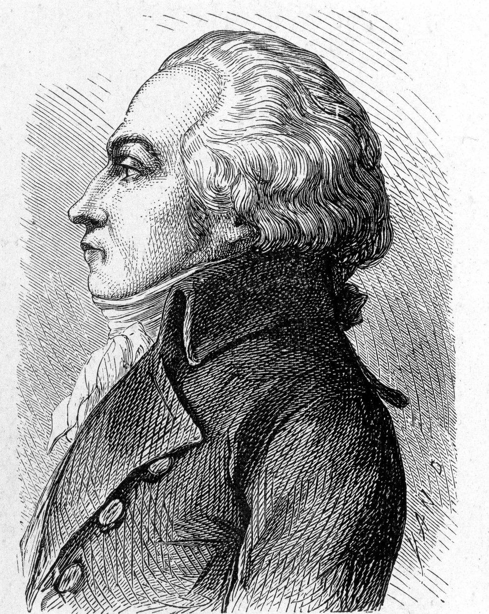 Jacques Constantin Perier (1742 - 1818) portréja - a Tudományos albumban; jeles tudósok; Nagy felfedezések””” 1896. alkotó: French School