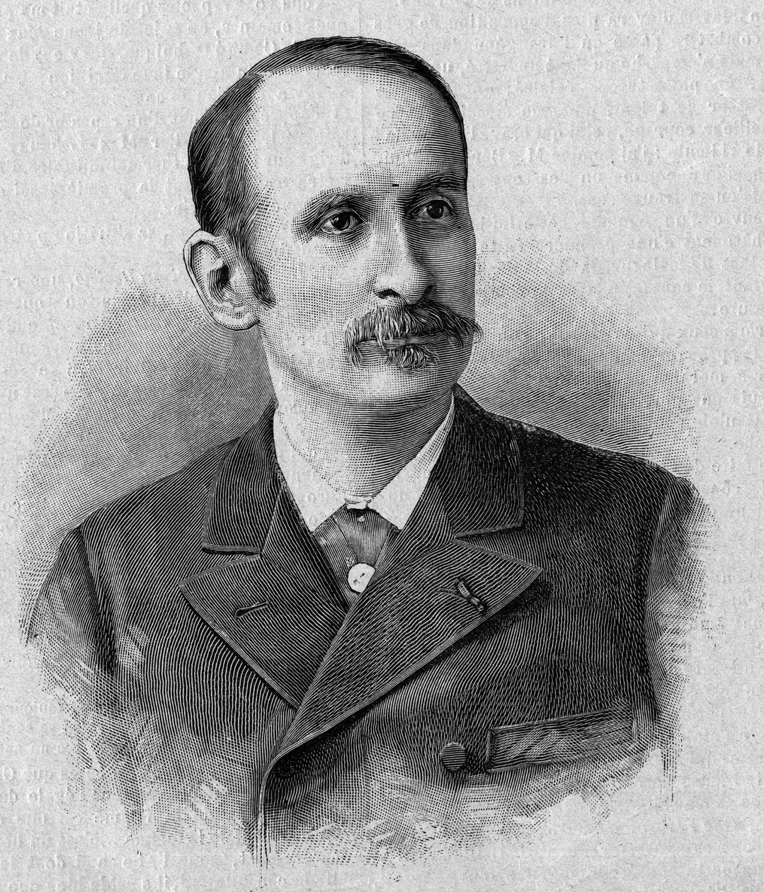 Jacques Marie Eugene Godefroy-Cavaignac (Godefroy de Cavaignac, Godefroy Cavaignac) (1853-1905), francia politikus, 1895-ös hadügyminiszter portréja. A „La gazette du dimanche” 1895. november 14-i metszete. alkotó: French School