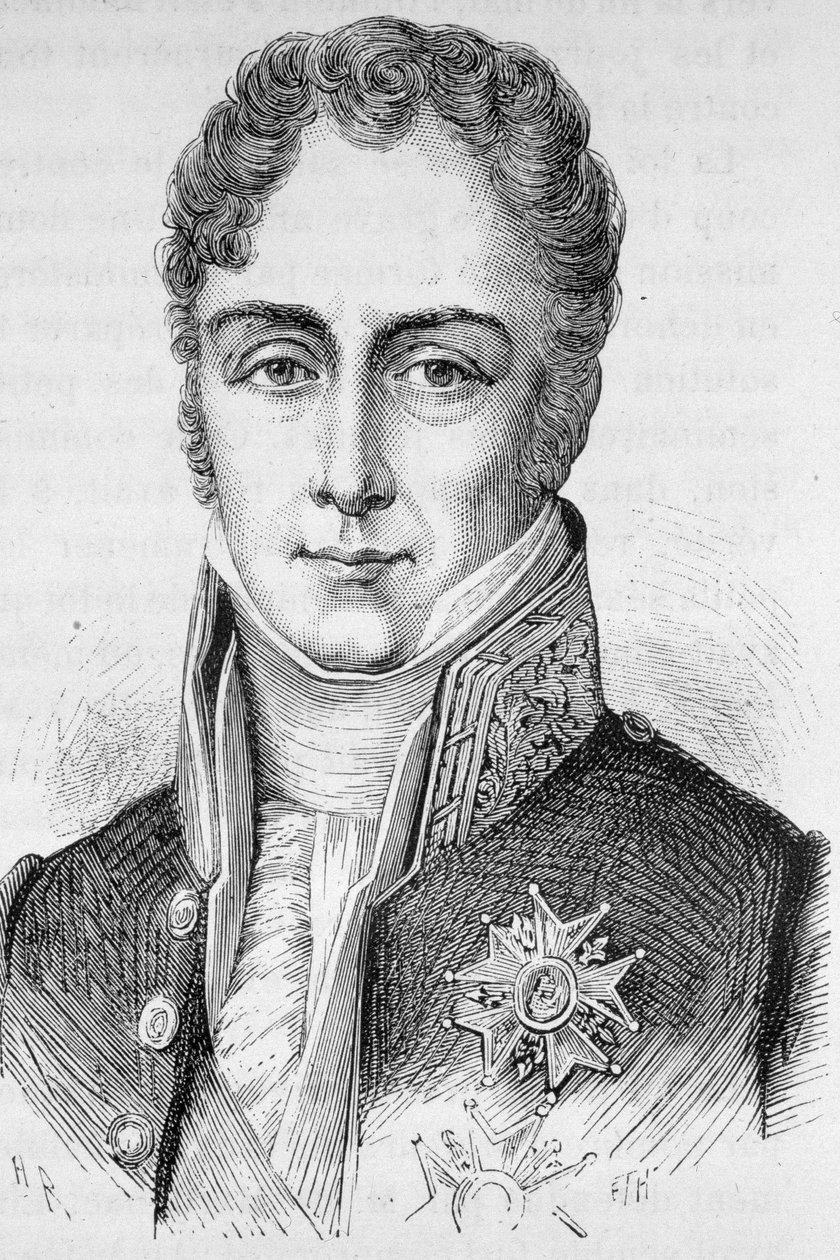 Jean-Baptiste (Jean Baptiste) Sylvere Gay, de Martignac vikomt, francia politikus (1778-1832) portréja – Henri Martin „L’Histoire de France” című könyvében alkotó: French School