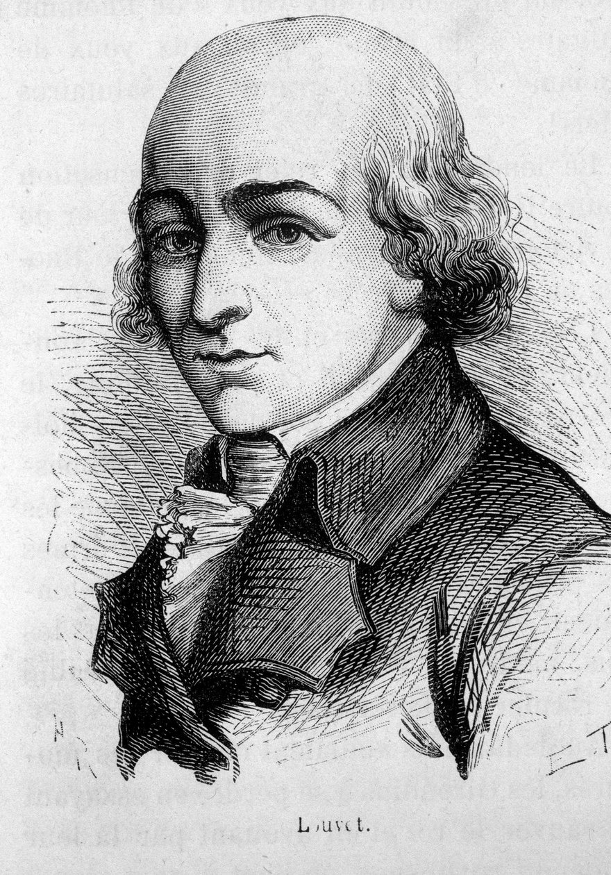Jean-Baptiste Louvet de Couvray (1760-1797) portréja – Henri Martin „Franciaország története” című művében alkotó: French School