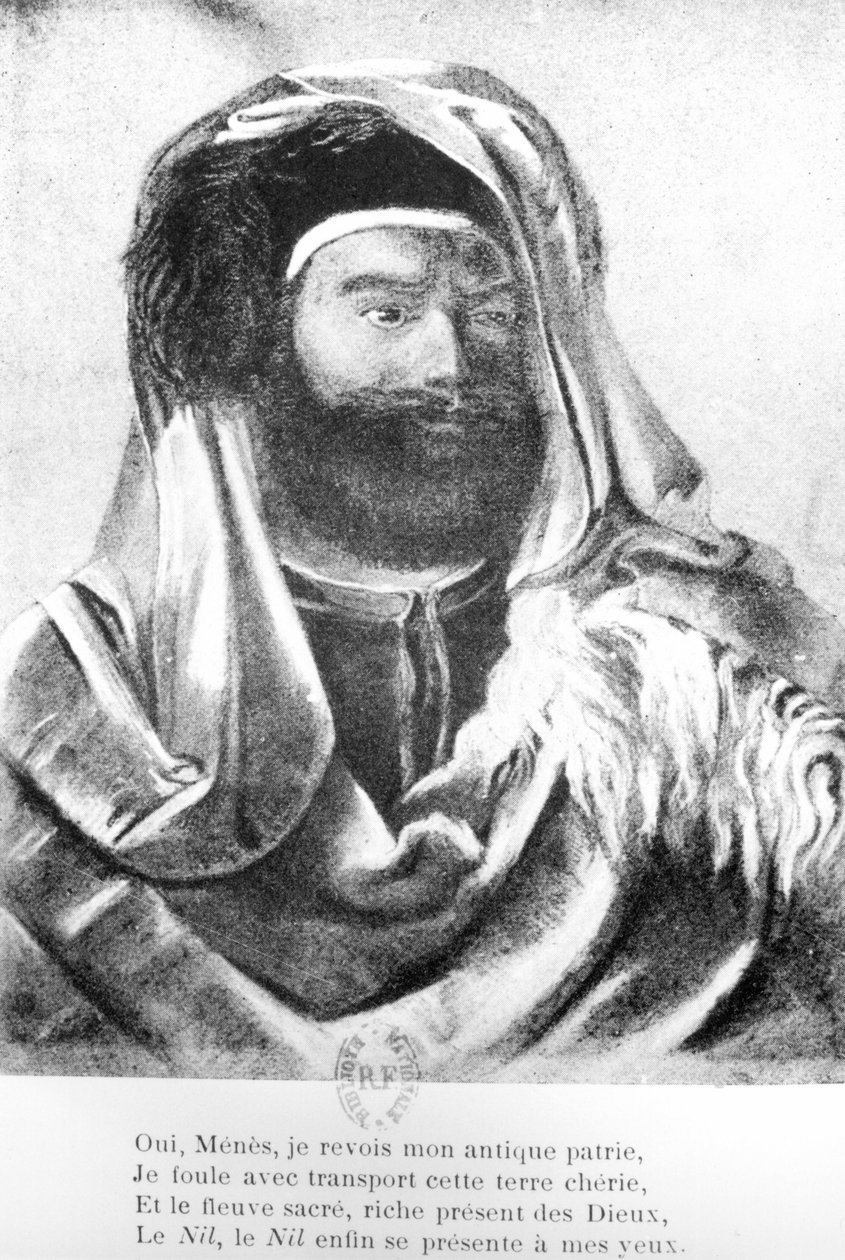 Jean-Francois Champollion (1790-1832) portréja keleti viseletben alkotó: French School