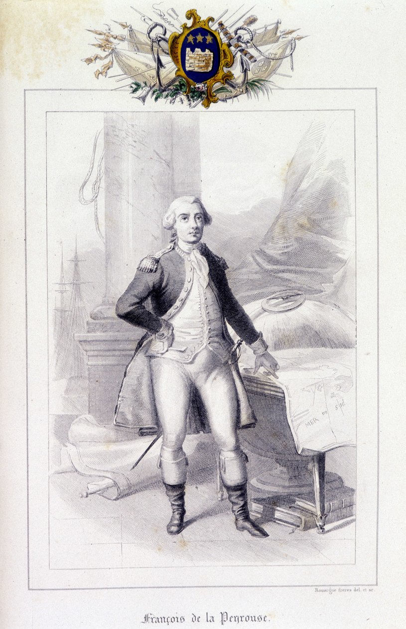 Jean-Francois Galaup portréja, Comte de La Perouse (Jean Francois Laperouse alkotó: French School
