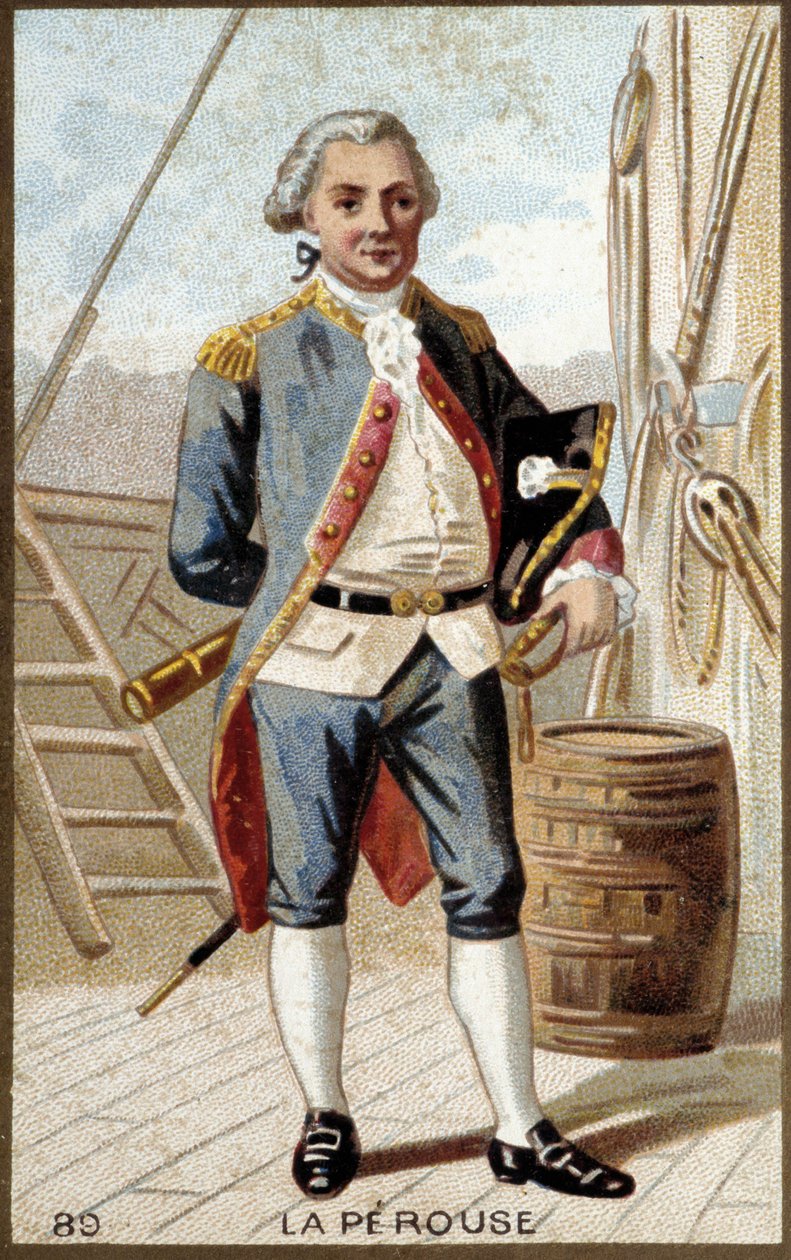Jean-Francois Galaup, La Perouse gróf portréja (Jean Francois Laperouse alkotó: French School