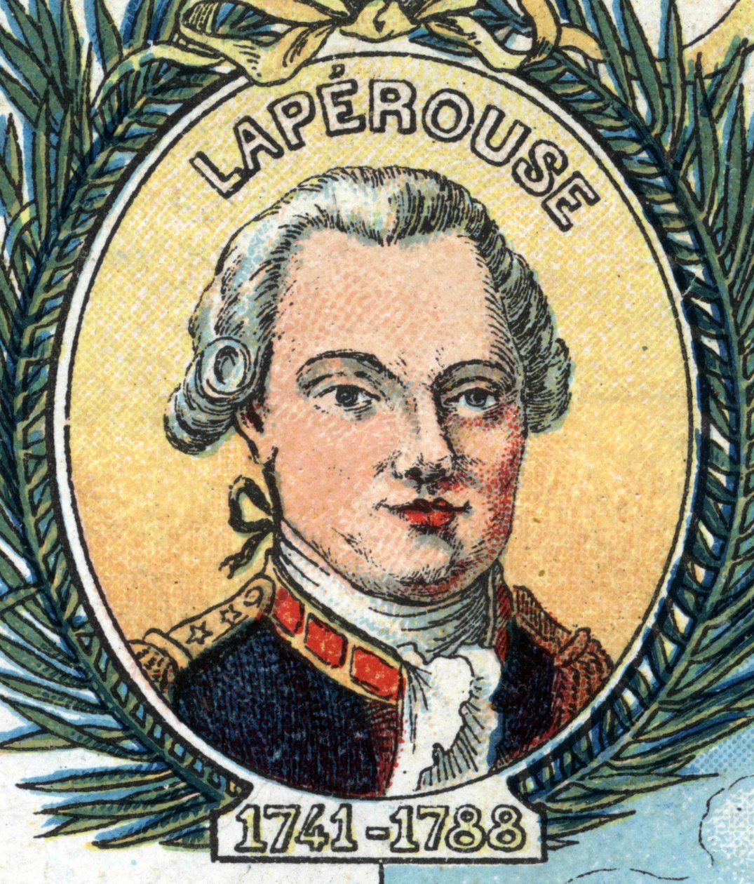 Jean-Francois Galaup, La Perouse gróf portréja (Jean Francois Laperouse alkotó: French School