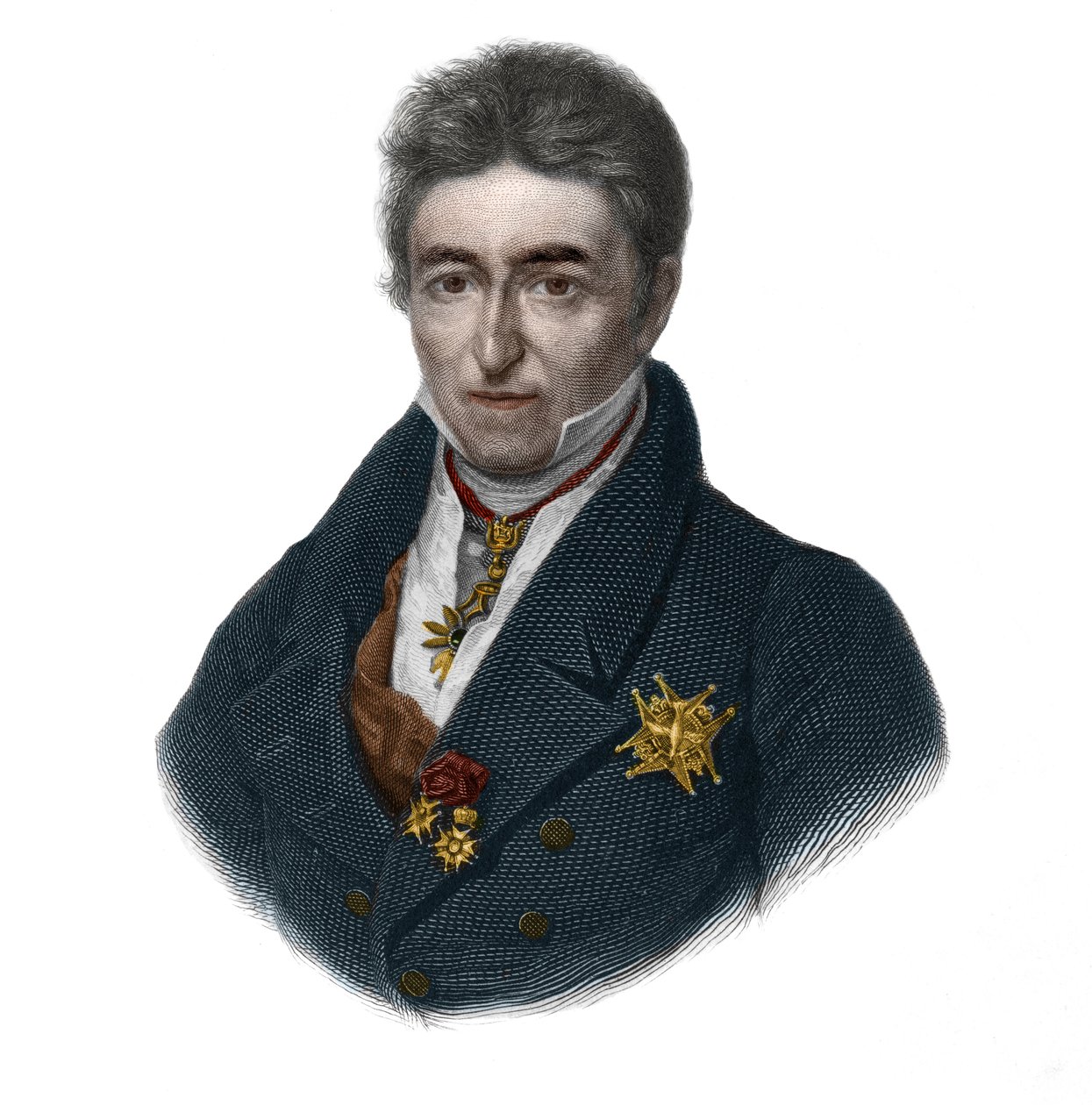 Jean Baptiste (Jean-Baptiste), Comte de Villele (1773-1854), francia politikus portréja. Louis de Cormenin Timon „” LIBRE DES SporERS” című művében. 1842. Magángyűjtemény. alkotó: French School