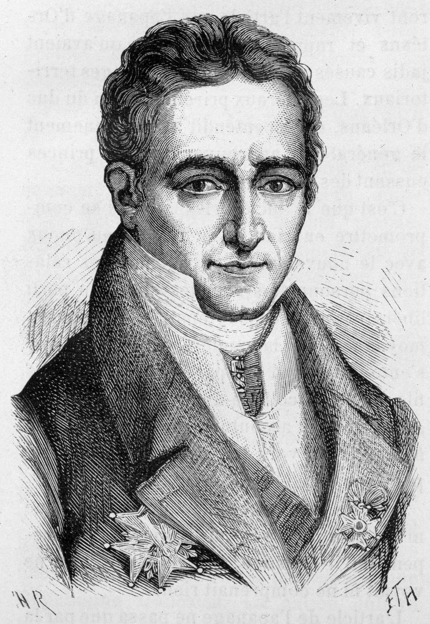 Jean Baptiste (Jean-Baptiste), Villele grófja, francia politikus (1773-1854) portréja – Henri Martin „” L