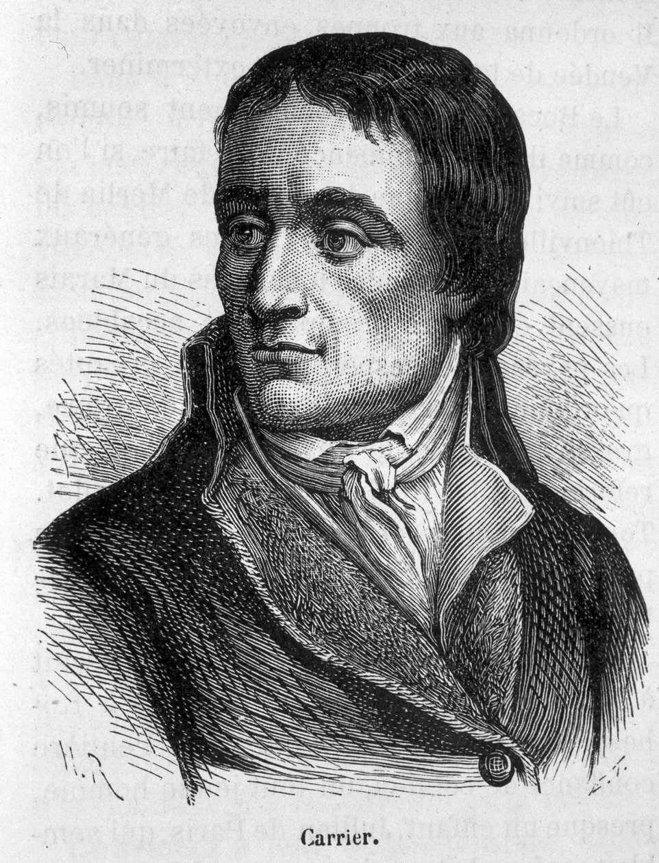 Jean Baptiste Carrier (1756-1794), francia politikusok portréja – Henri Martin „L’Histoire de France” című könyvében alkotó: French School