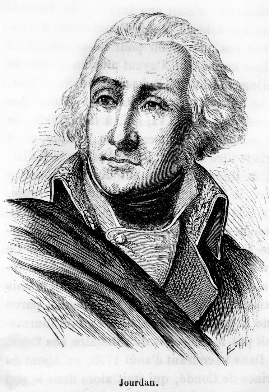 Jean Baptiste Jourdan (1762-1833), a Birodalom marsalljának, a Fleurus-i csata győztesének (1794. június 26.) portréja – Henri Martin "L