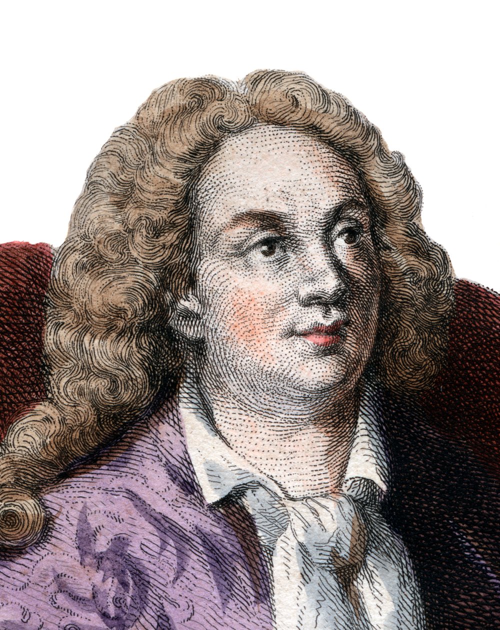 Jean Baptiste Rousseau (1670-1741) francia költő portréja. alkotó: French School