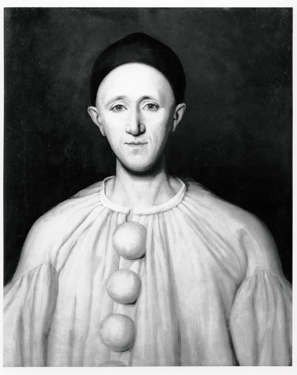 Jean Charles Deburau (1829-73) portréja Pierrot szerepében alkotó: French School