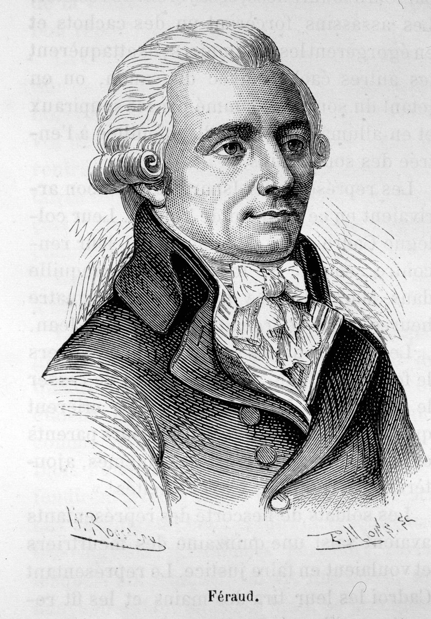 Jean Feraud (vagy Ferraud), francia politikus (1764-1795) portréja - Henri Martin "L
