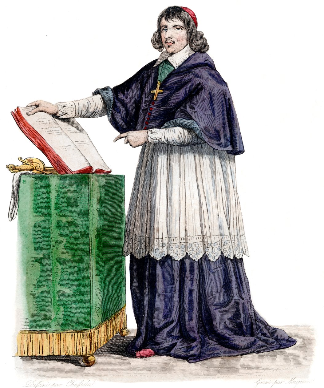 Jean Francois Paul de Gondi (Gondy) (1614-1679), de Retz bíboros, francia koadjutor püspök portréja. alkotó: French School