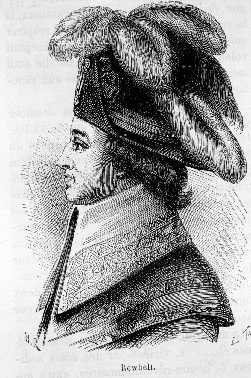 Jean François Rewbell (vagy Reubell), francia politikus (1747-1807) portréja – Henri Martin „L