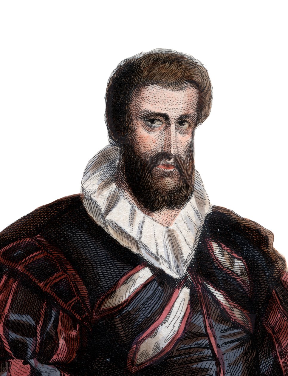 Jean Goujon (1510-1566) francia szobrász és építész portréja. alkotó: French School