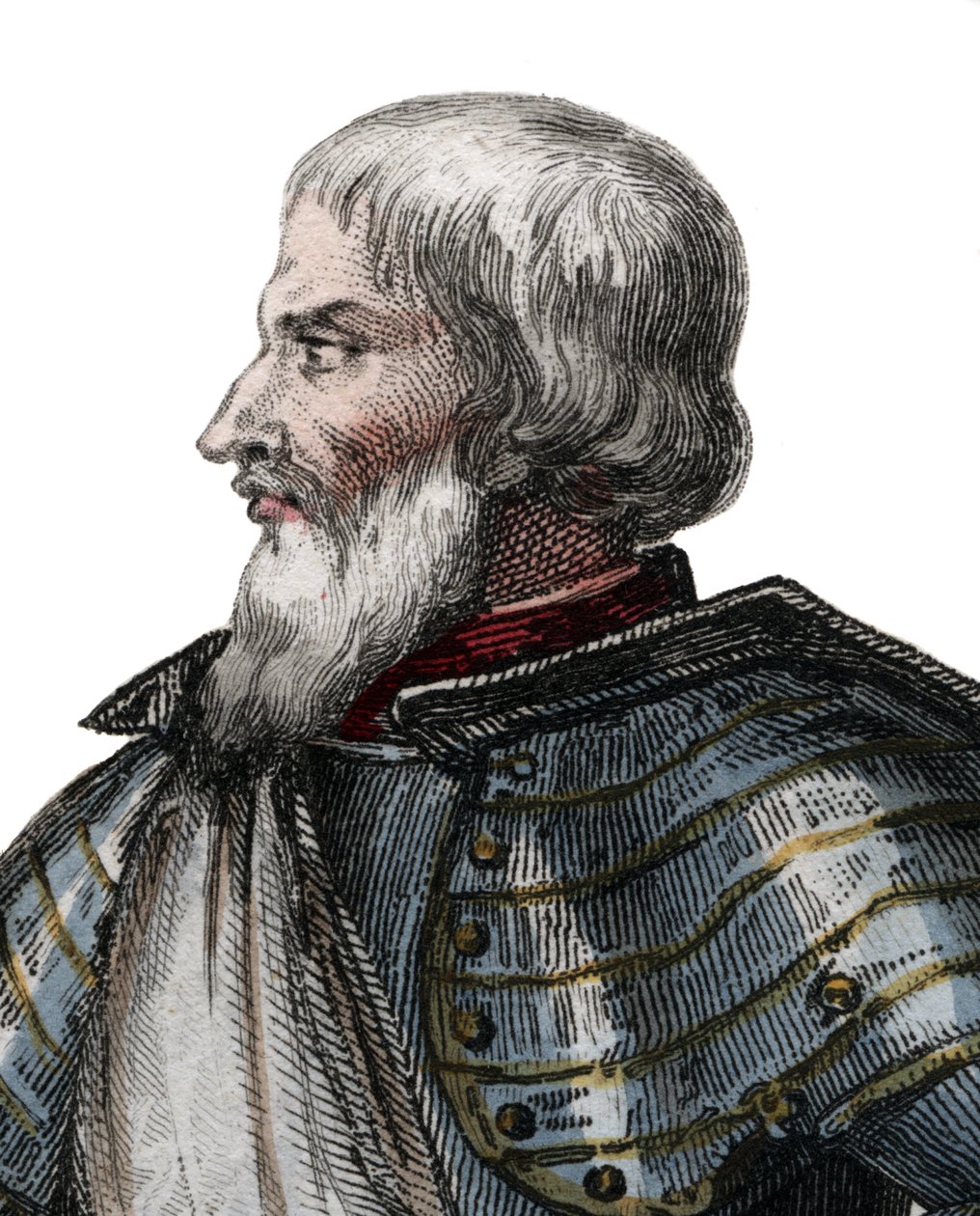 Jean II Le Maingre (Le Meingre) (1366-1421) portréja, Boucicaut, Franciaország marsallja. alkotó: French School