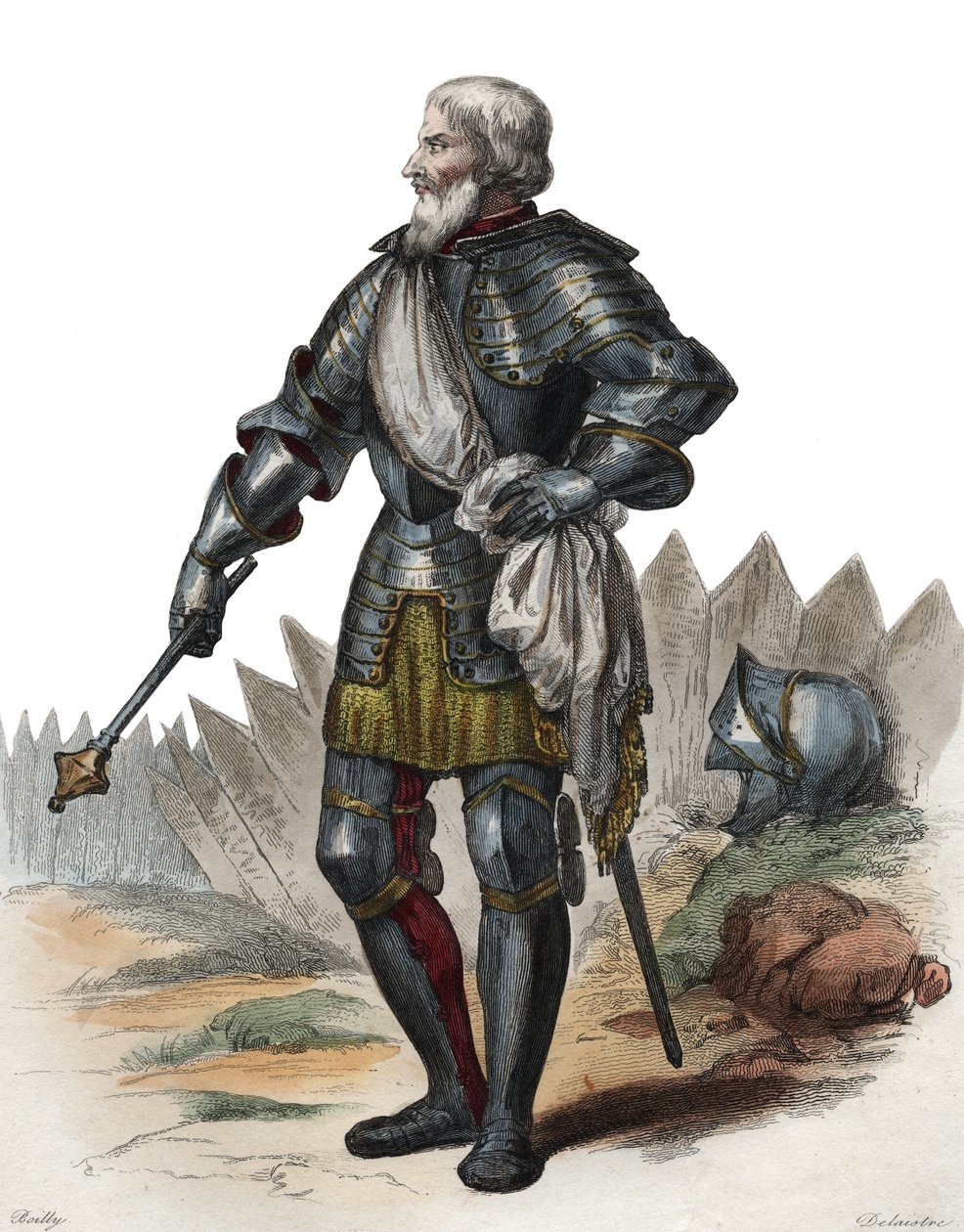 Jean II Le Maingre (Le Meingre) (1366-1421) portréja, Boucicaut, Franciaország marsallja. alkotó: French School