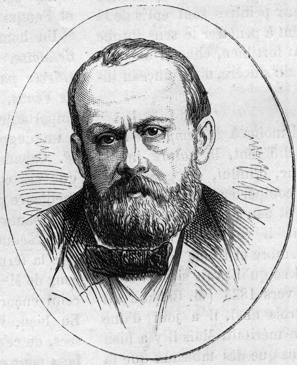 Jean Joseph Perraud (1819/1821-1876) francia szobrász portréja. Metszet a „” Le Monde Illustré”” 890. számában, 1874. május 2.. alkotó: French School