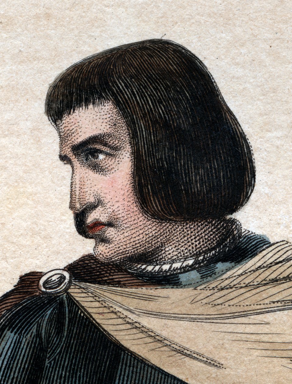 Jean Juvenal (Jouvenel) des Ursins (1360-1431) francia bíró portréja. alkotó: French School