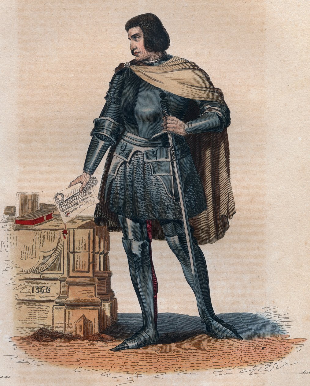 Jean Juvenal (Jouvenel) des Ursins (1360-1431) francia bíró portréja. alkotó: French School