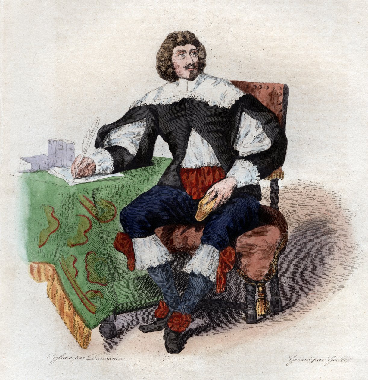 Jean Louis Guez de Balzac (1597-1654) francia író portréja. alkotó: French School