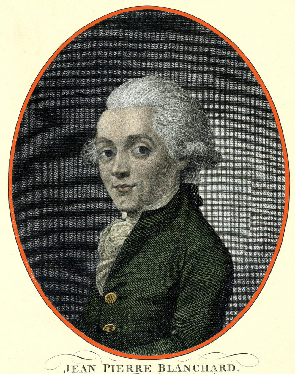 Jean Pierre (Jean-Pierre) Blanchard (1753-1809) francia légijármű portréja. alkotó: French School