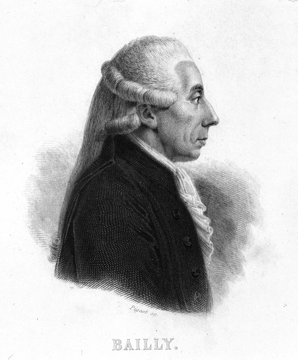 Jean Sylvain Bailly (1736 - 1793) portréja – Thiers „Revolution francaise” című könyvében. 19. század alkotó: French School