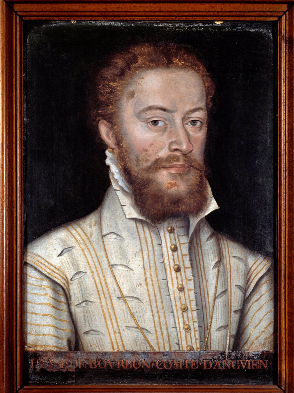 Jean de Bourbon Vendome, Soissons és Enghien grófjának portréja (1528-1557). Névtelen francia festmény alkotó: French School