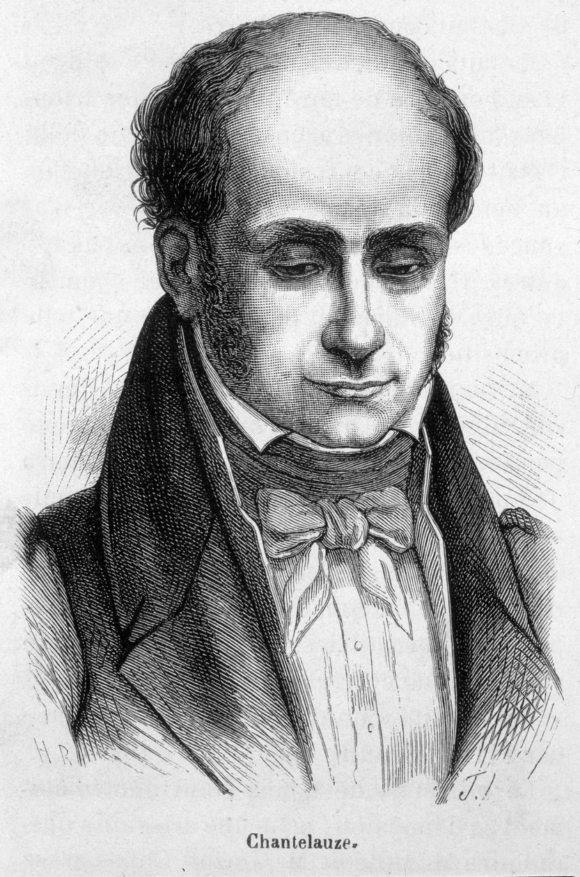 Jean de Chantelauze (1787-1859) igazságügyi miniszter portréja. alkotó: French School