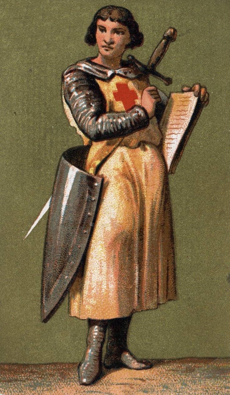 Jean de Joinville (1225-1317) francia oszlopos portréja IX. Lajos király barátja és bizalmasa, akit elkísért a VII. keresztes hadjáratra. századi kromolitográfiája. alkotó: French School