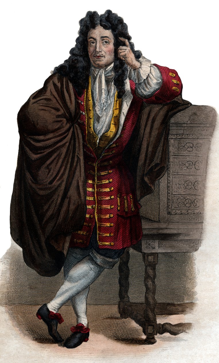 Jean de La Bruyere (Labruyere) (1645-1696) francia esszéista és moralista portréja. alkotó: French School