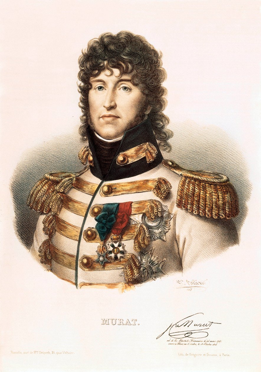 Joachim Murat (1767-1815), marechal de France nápolyi király portréja alkotó: French School