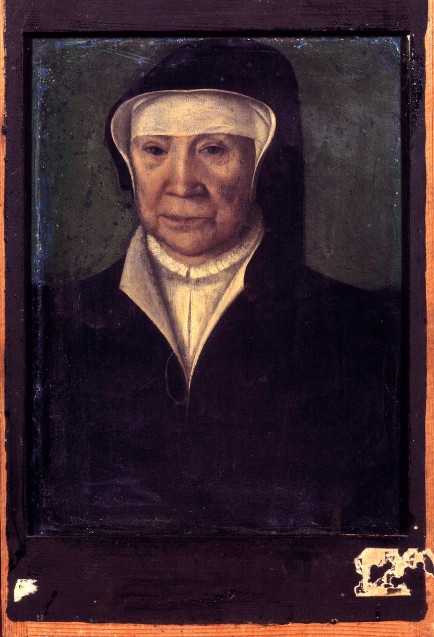Navarrai Joan (1273-1305), francia királynő portréja A francia iskola festménye. 16. század. Homályos. 0,25 x 0,20 m. Versailles. Chateau Múzeum alkotó: French School