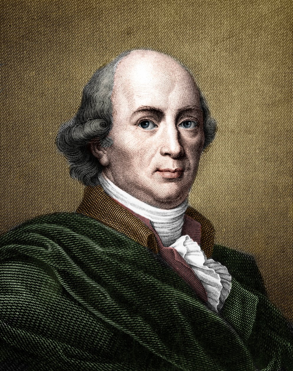 Johann Gottfried Herder (1744-1803) német filozófus és író portréja. (későbbi színezés) alkotó: French School