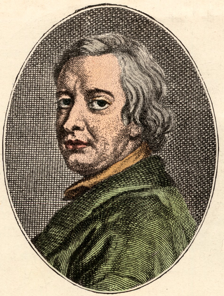 John Dryden angol költő (1631-1700) portréja. alkotó: French School