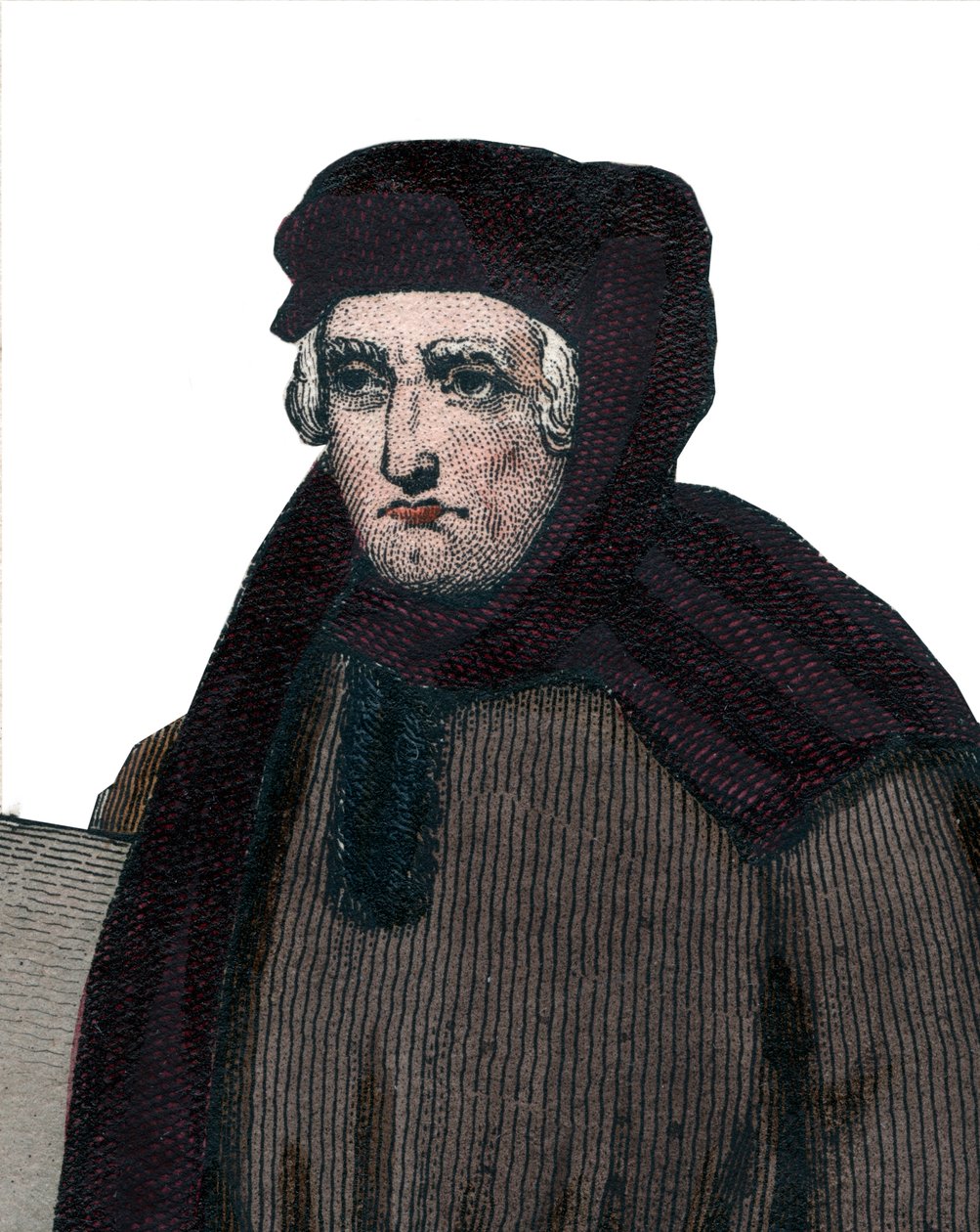 John Froissart (1337-1404), a középkori Franciaország francia krónikásainak portréja. alkotó: French School
