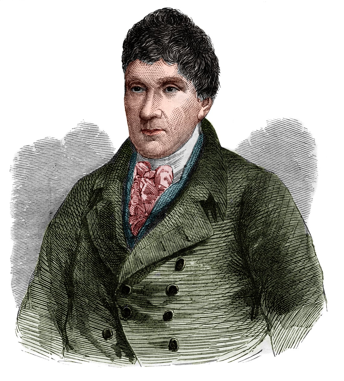 John Rennie (1761-1821), skót építőmérnök portréja. alkotó: French School