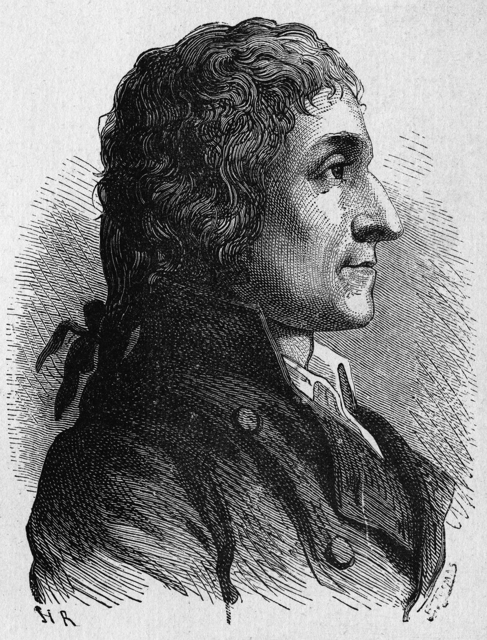 Joseph-Louis Proust (1754 - 1826) francia kémikus portréja - az Album de la Science című kiadványban; jeles tudósok; Nagy felfedezések””” 1896. alkotó: French School