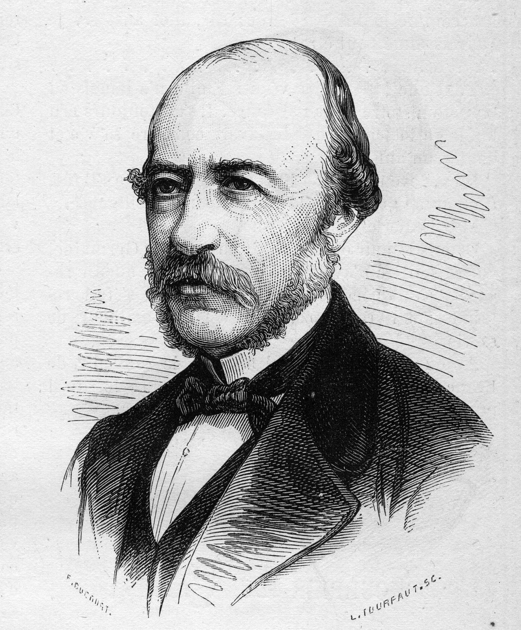 Joseph Autran (1813-1877) francia költő portréja. Metszet az 1877. március 17-i „” Le Monde Illustré”” 1040. sz. alkotó: French School