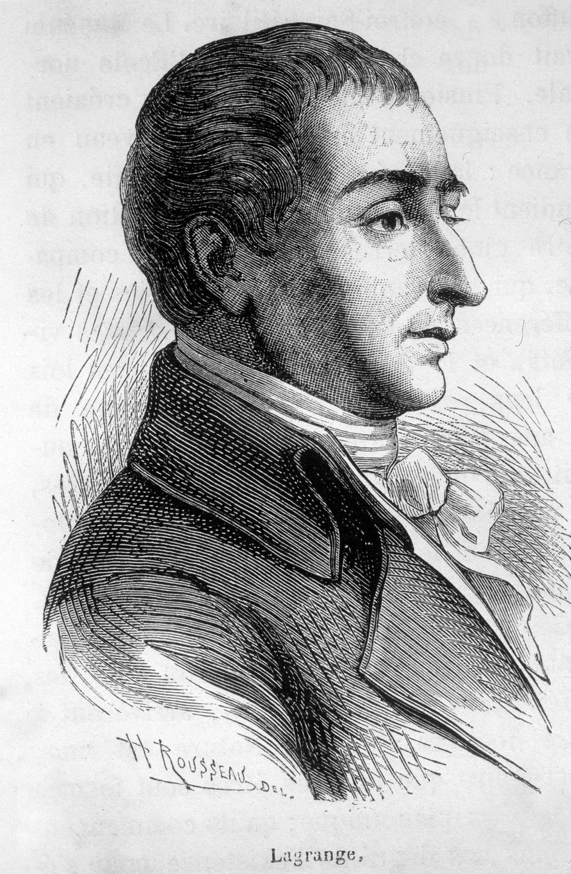 Joseph Louis, Lagrange grófja (1736-1813), francia matematikus portréja – Henri Martin „L