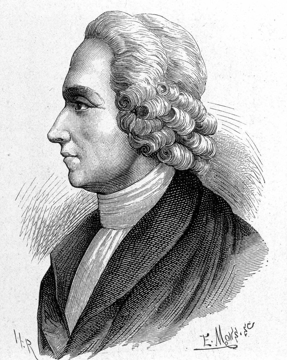 Joseph Priestley (1733 - 1804), brit kémikus és teológus portréja a „” Album of Science-ben; jeles tudósok; Nagy felfedezések””” 1896. alkotó: French School