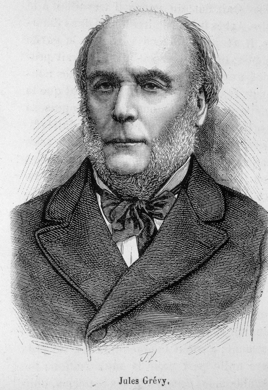 Jules Grèvy (1807-1891) francia politikus portréja – Henri Martin „L’Histoire de France” című művében alkotó: French School