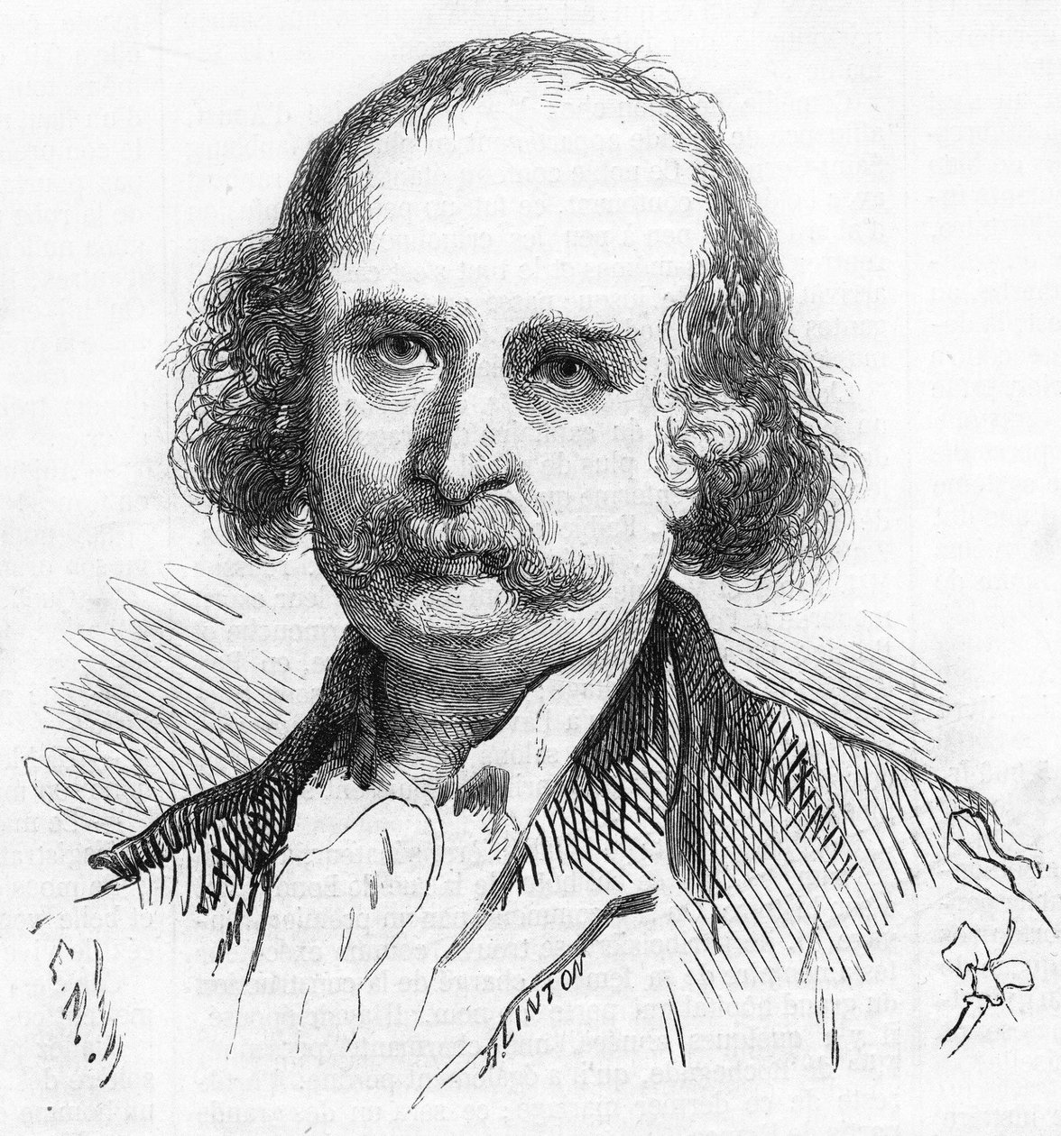Jules Sandeau (1811-1883) francia író portréja. alkotó: French School