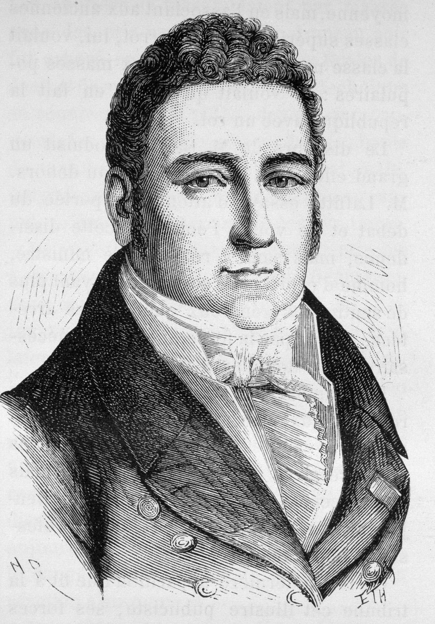 Laffite portréja – Henri Martin „Franciaország története” című könyvében alkotó: French School