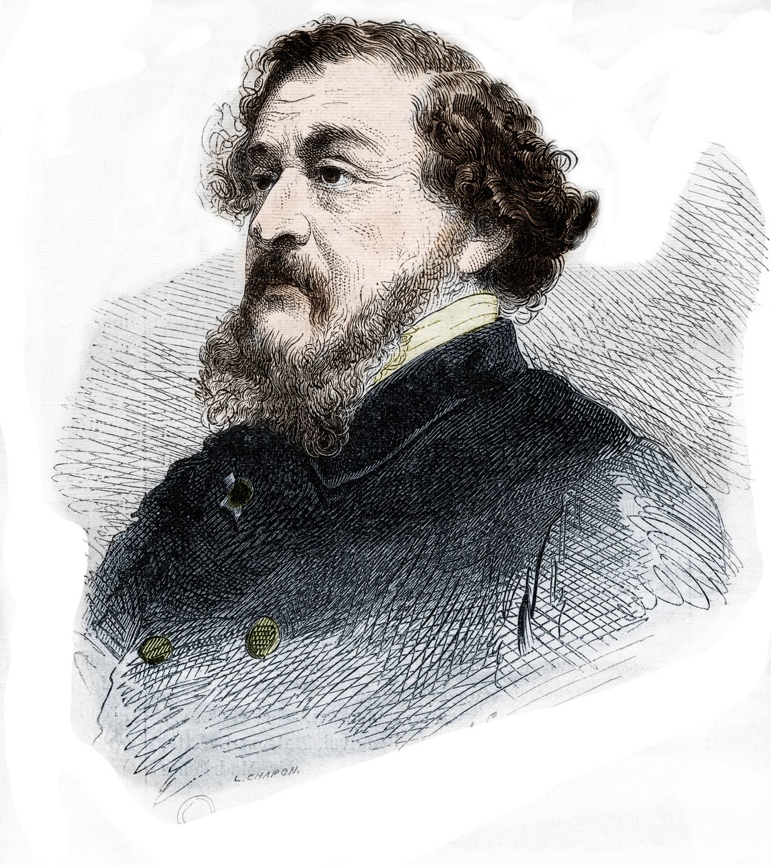 Leon Gozlan francia újságíró és regényíró portréja (1803-1866). alkotó: French School