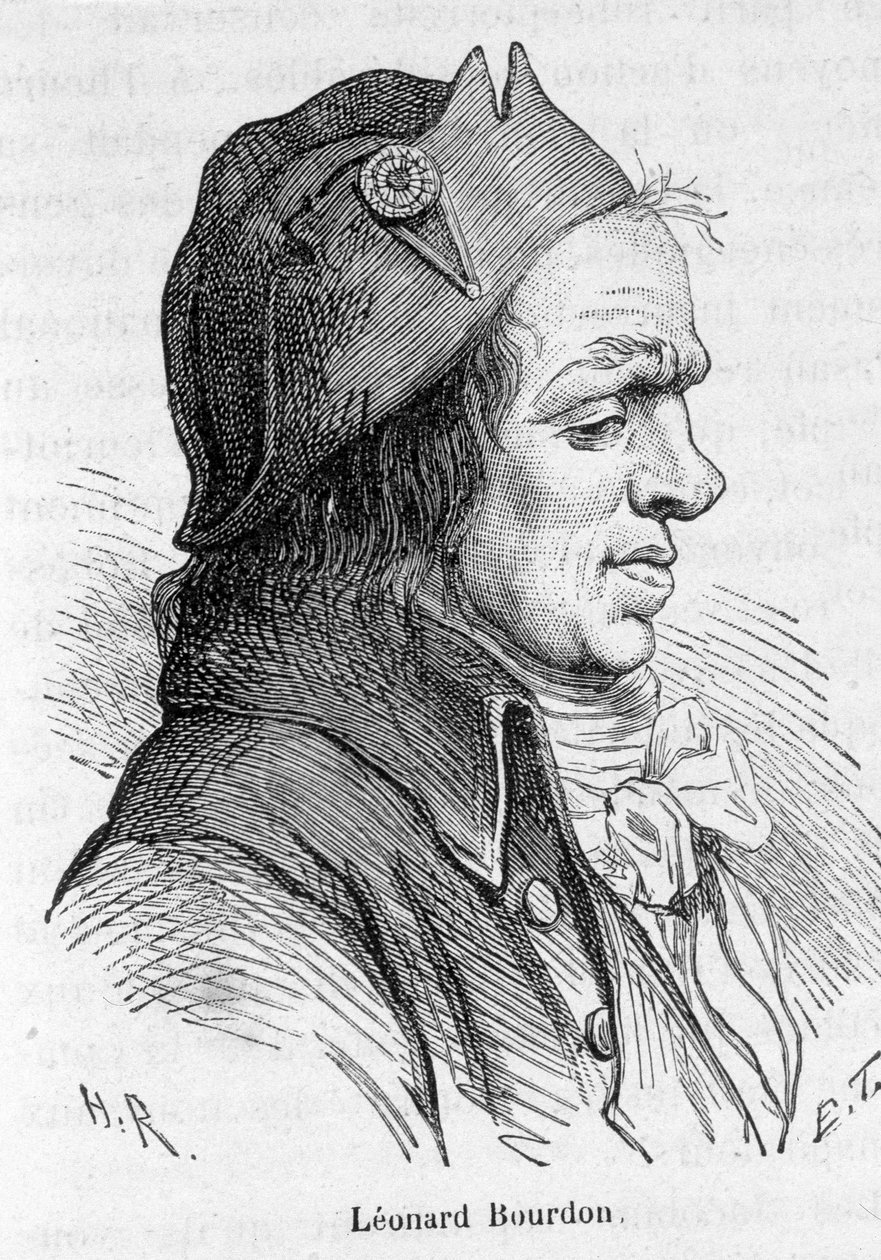 Leonard Bourdon (1754-1807) francia politikus portréja - Henri Martin "L